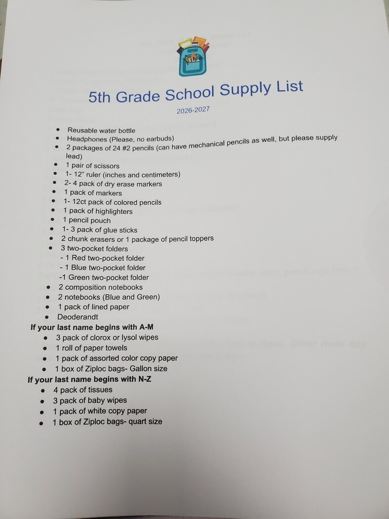 5th Grade