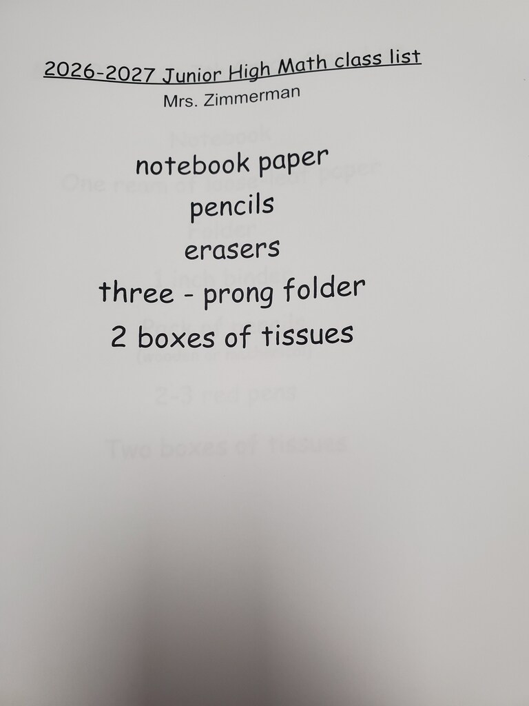 Jr high Math
