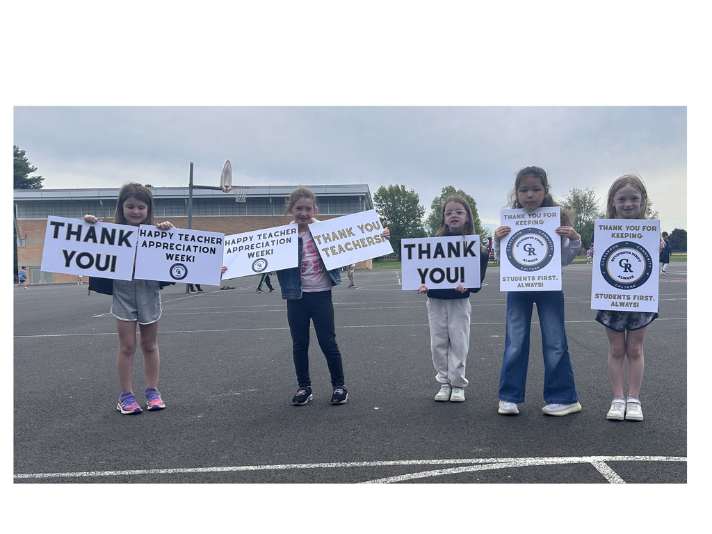 students celebrating teacher appreciation day 