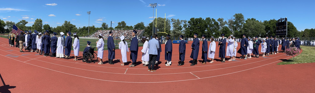 north students at graduation