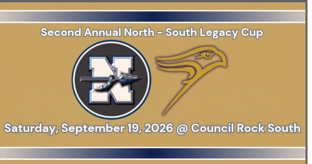 golden and blue flyer second annual north south council rock legacy cup on Saturday 9/16/26