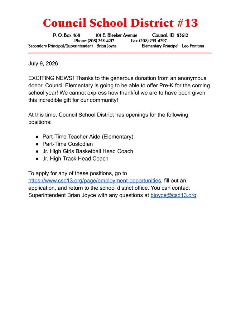 Exciting News and Open Positions