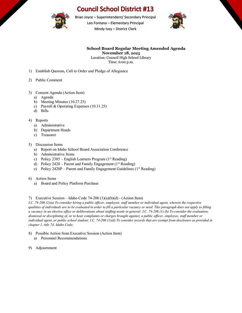 10.18.25 Board Meeting Agenda