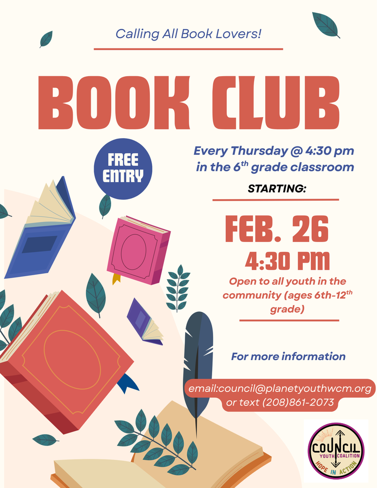 Book Club flyer