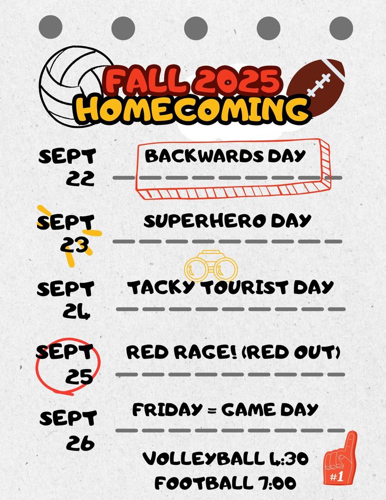 Homecoming Dress Up Days