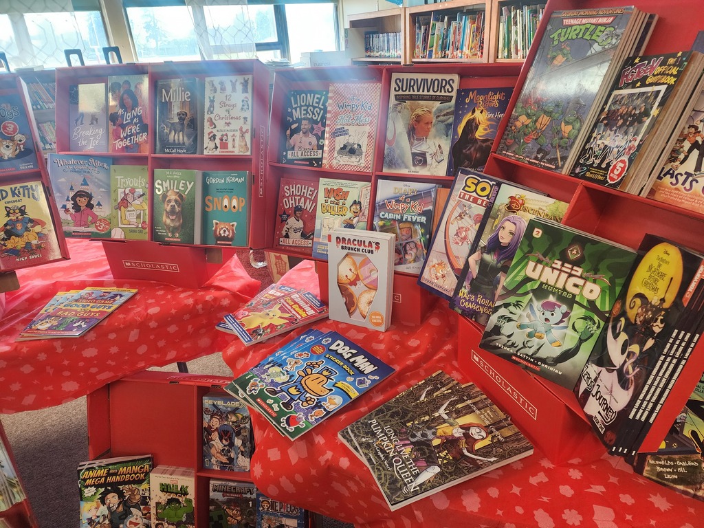 various books on display