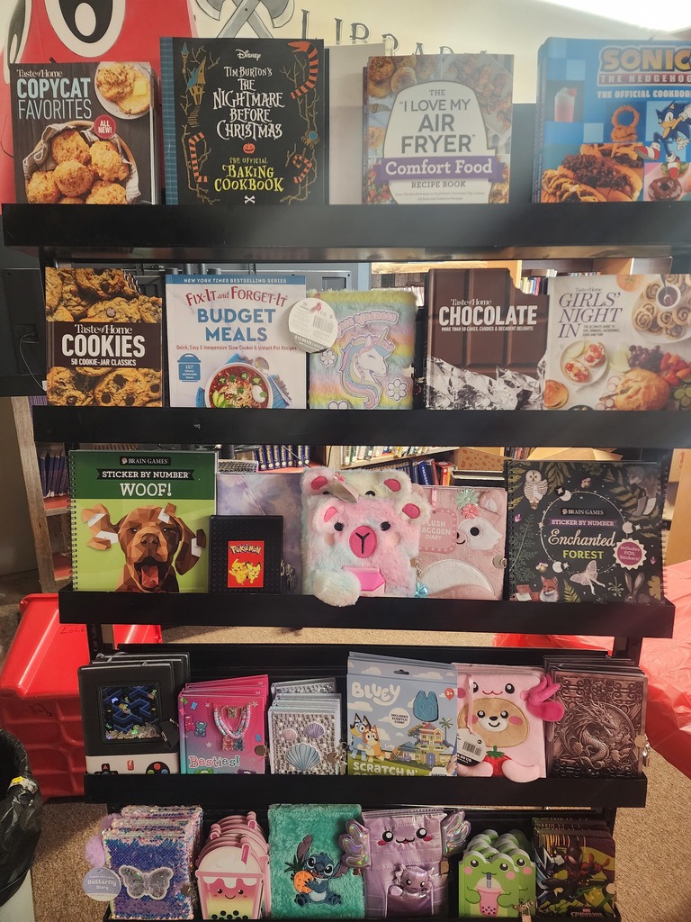 various books on display