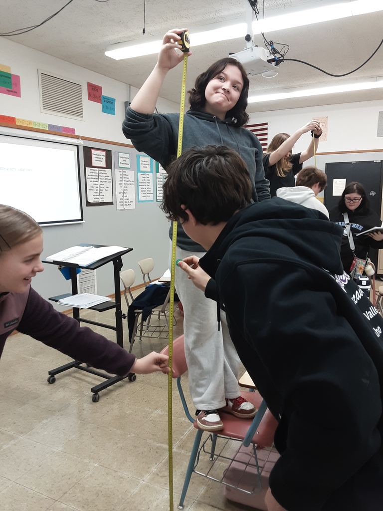 students use measuring tape