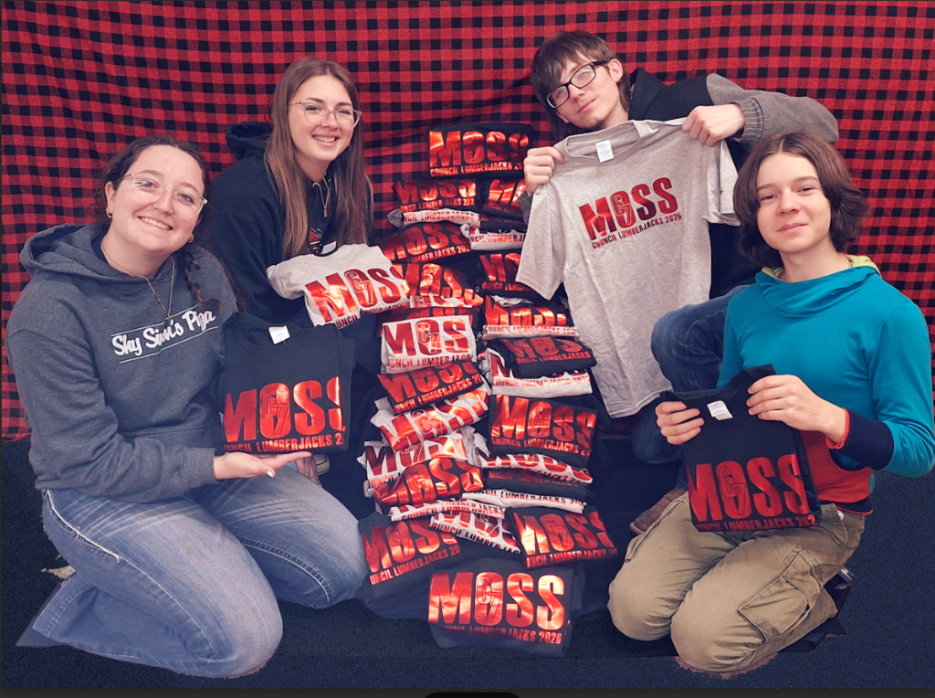 Huge shoutout to CHS Design and Tech students! They designed and produced nearly 50 shirts for our 6th and 7th graders heading to MOSS (McCall Outdoor Science School) this week. Great work supporting our younger Lumberjacks!