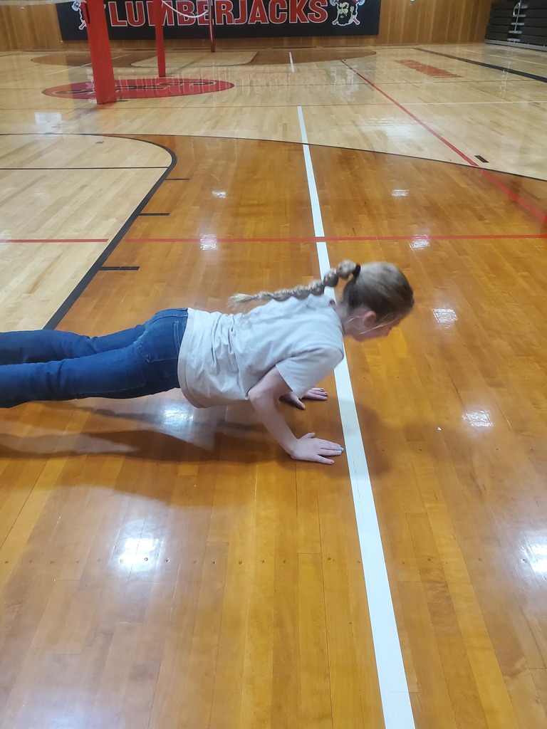 girl doing pushups