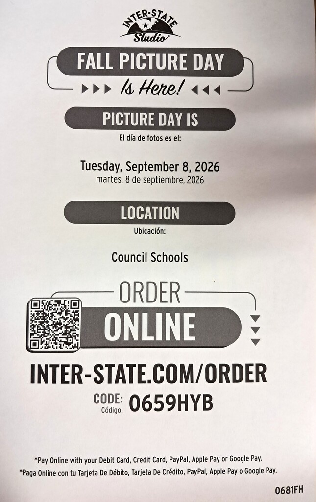 Picture Day September 8th