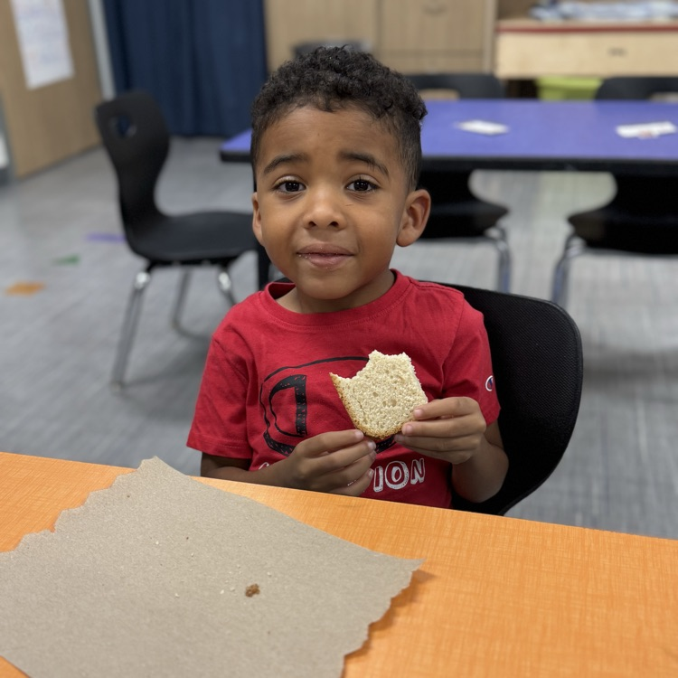 Mrs. Carr’s class made bread and read The Little Red Hen. 