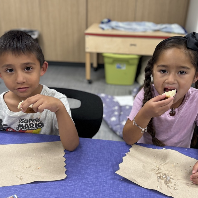 Mrs. Carr’s class made bread and read The Little Red Hen. 