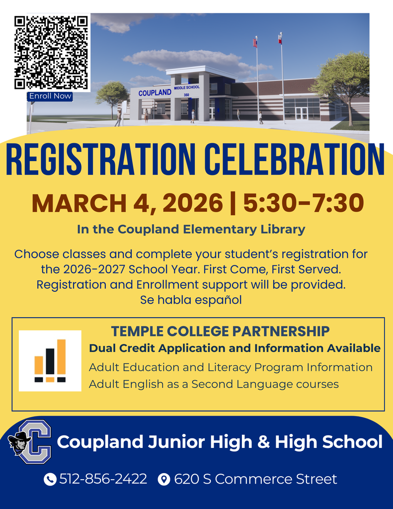 Registration Celebration is March 4th from 5:30 to 7:30