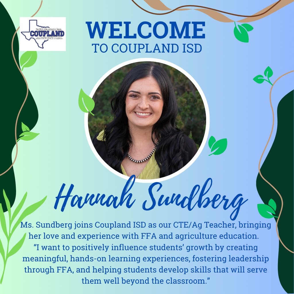 Ms. Sundberg - CJHHS CTE/Ag Teacher