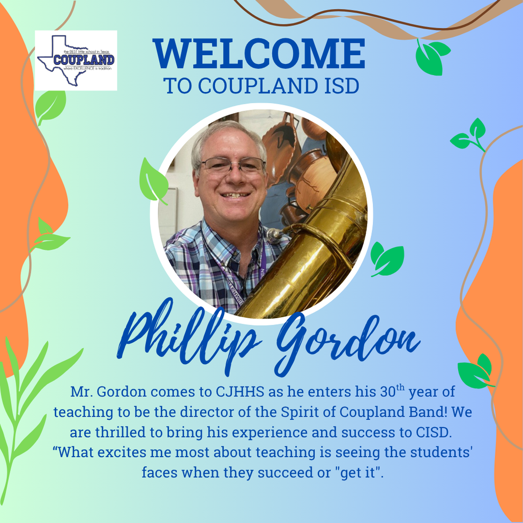 Welcome Mr. Gordon