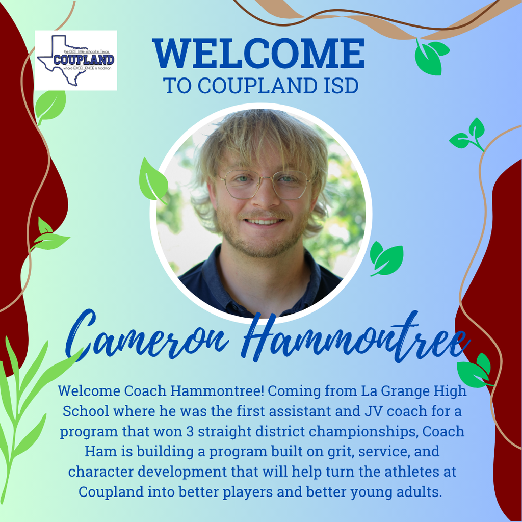 Welcome Coach Hammontree!