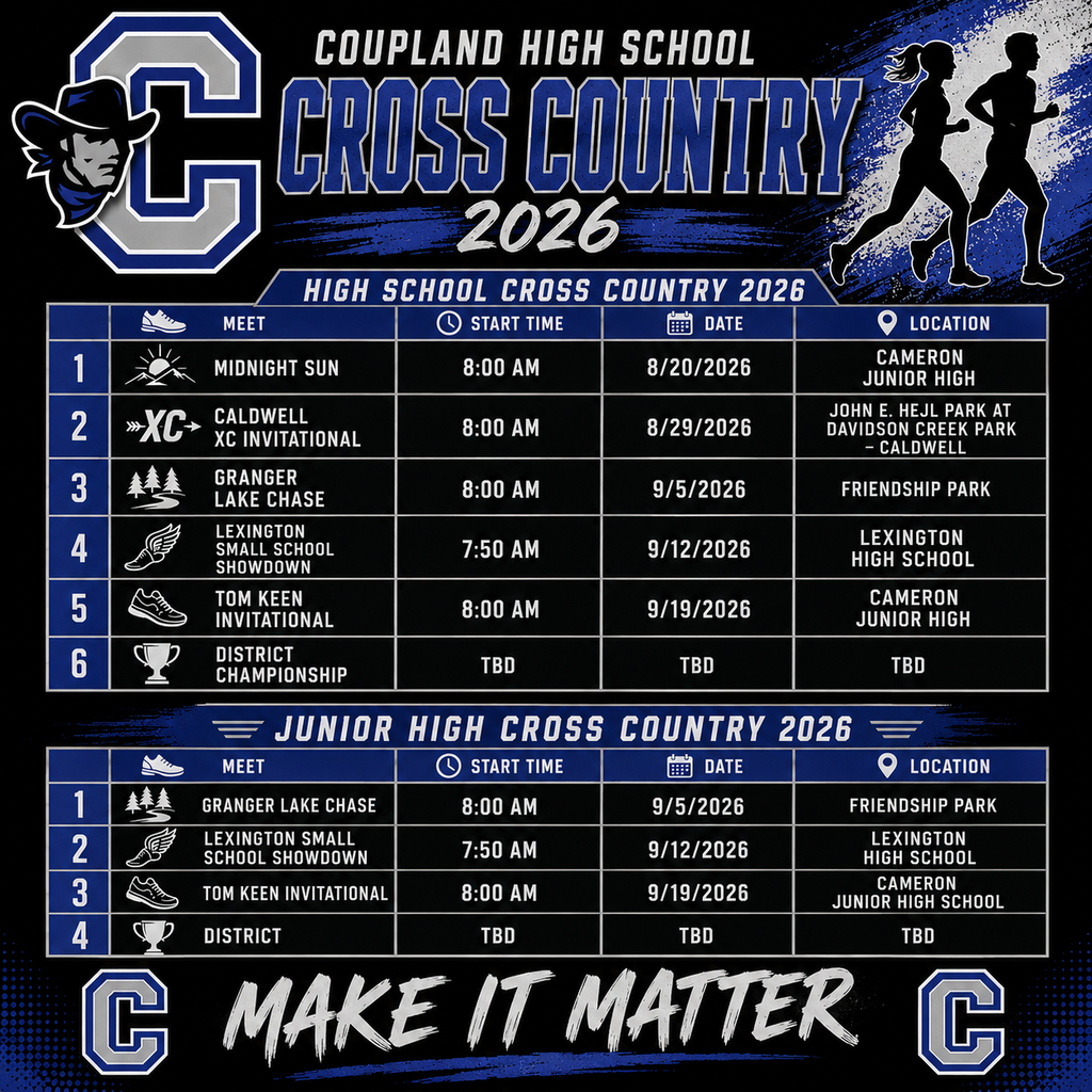 CISD XC Schedule