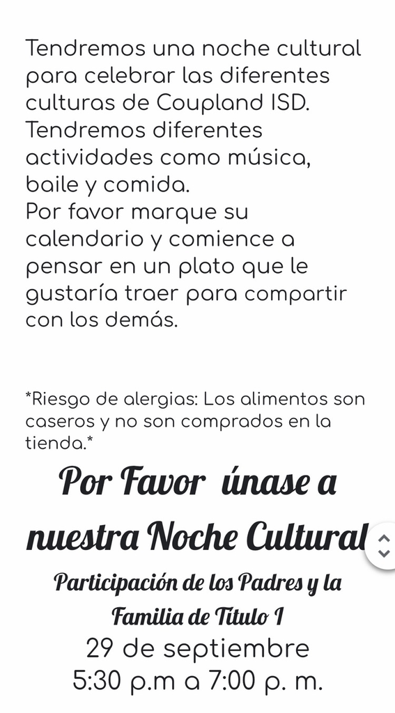 cultural night