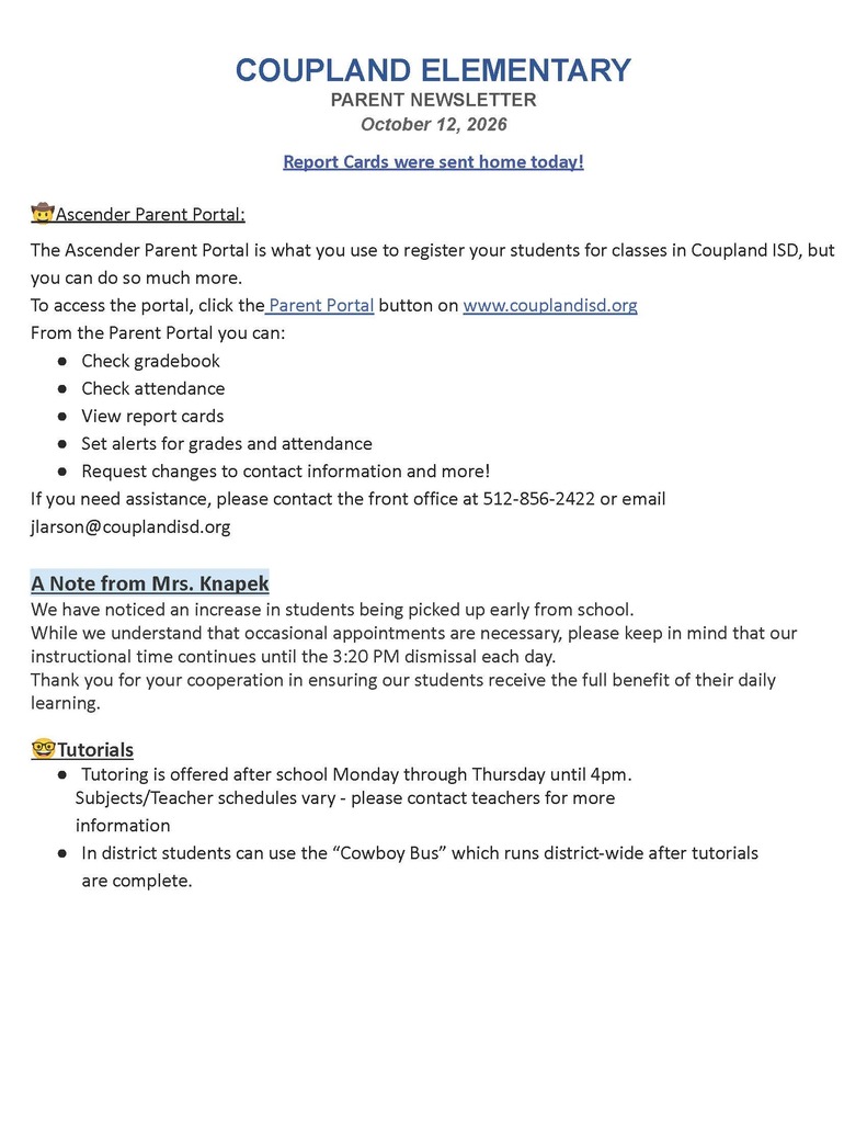 Elementary Newsletter page2