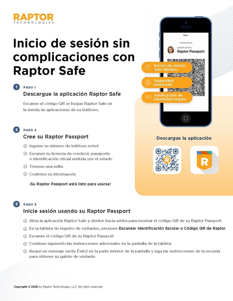 raptor safe espanol