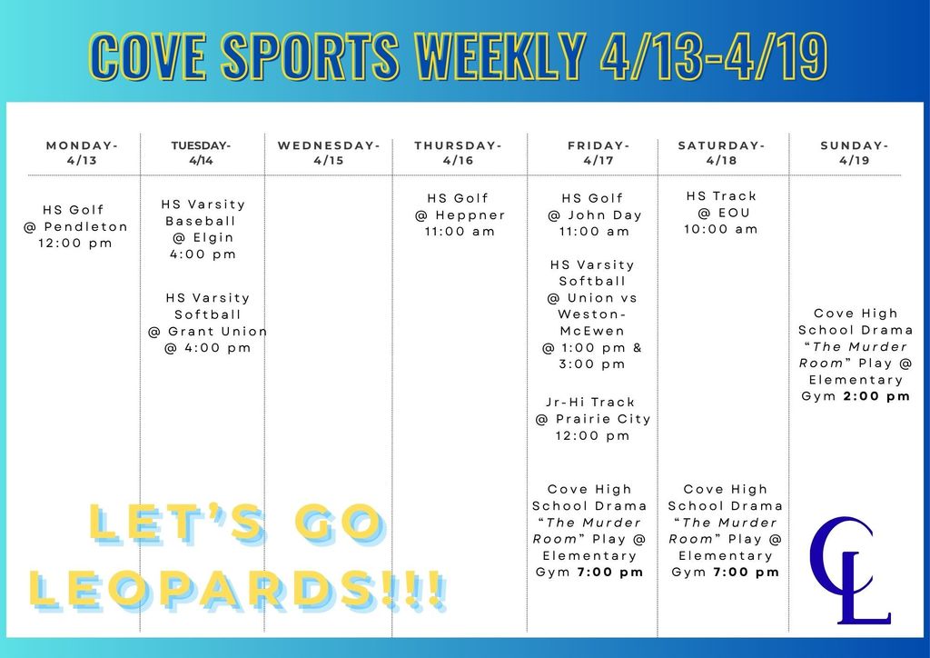 Cove Sports Weekly