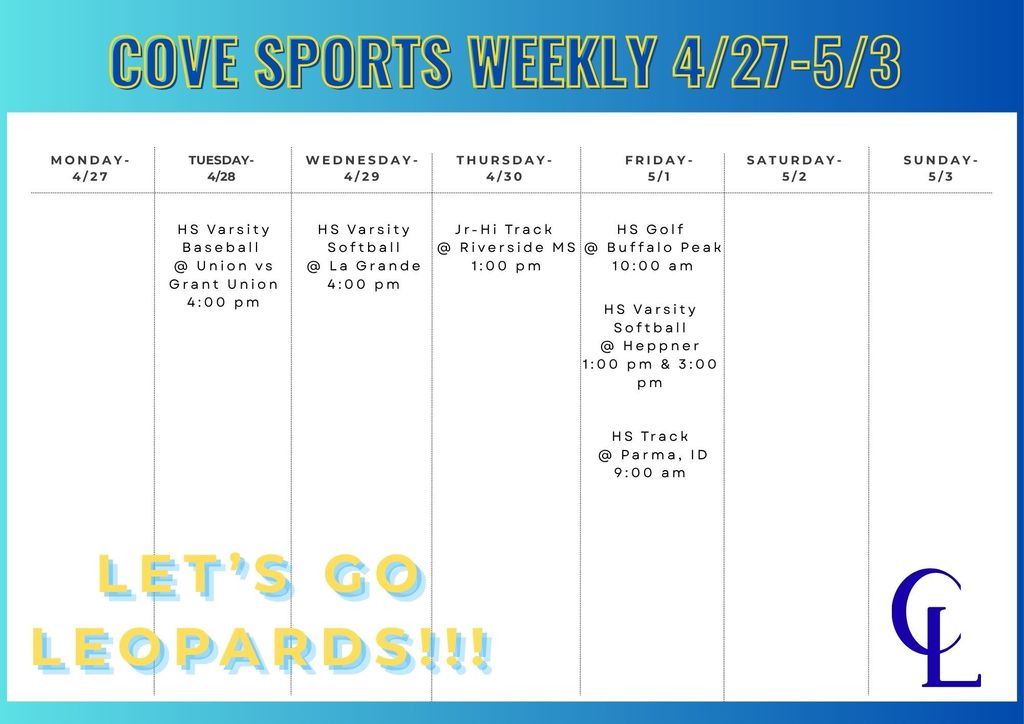 Cove Sports Weekly