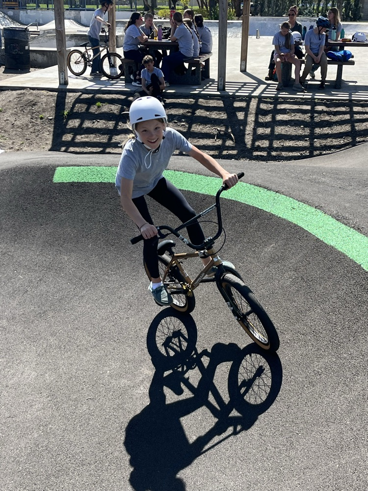 Riding bikes is fun!