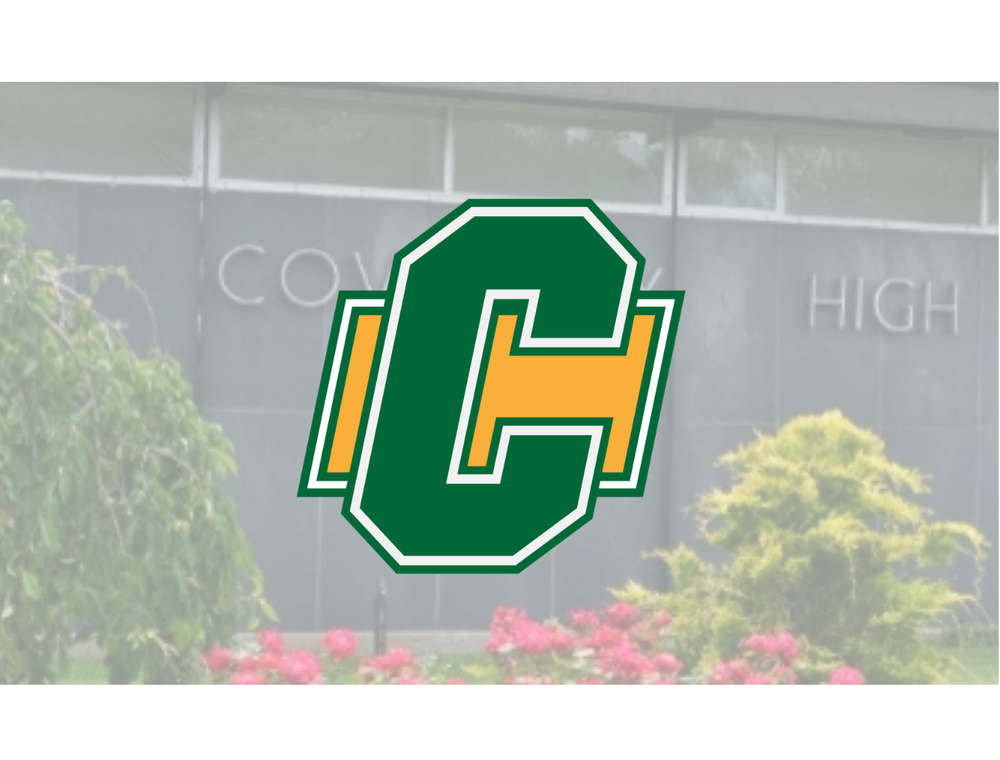 Coventry Sports logo in front of CHS picture