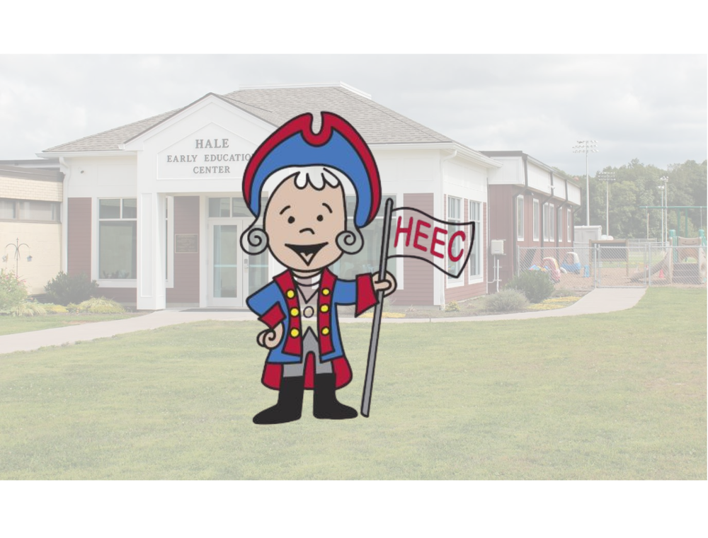 HEEC patriot icon with picture of HEEC building behind