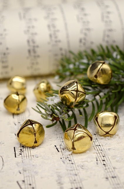 Sheet music with bells