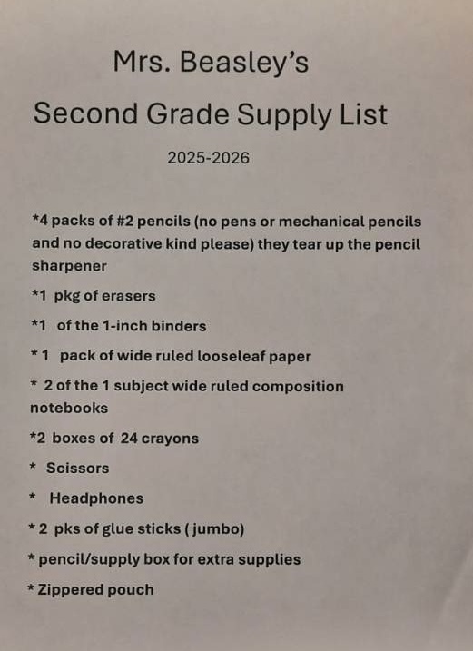 Supply List