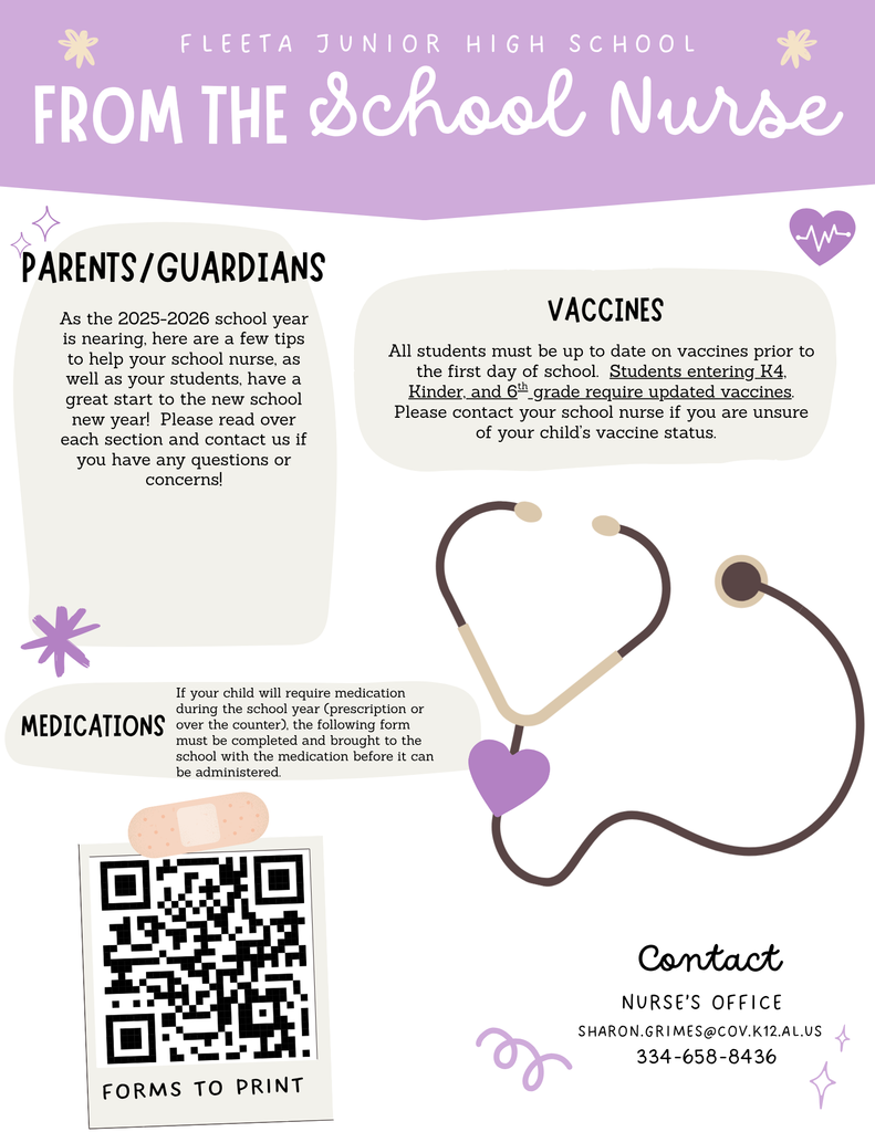 Information from the School Nurse