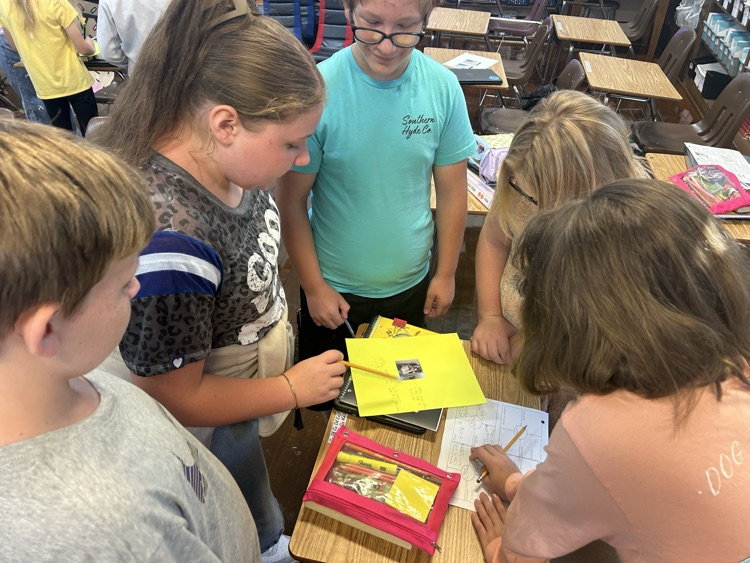 students working on activity