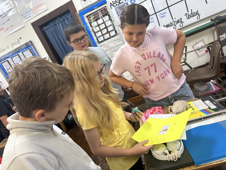 students working on activity