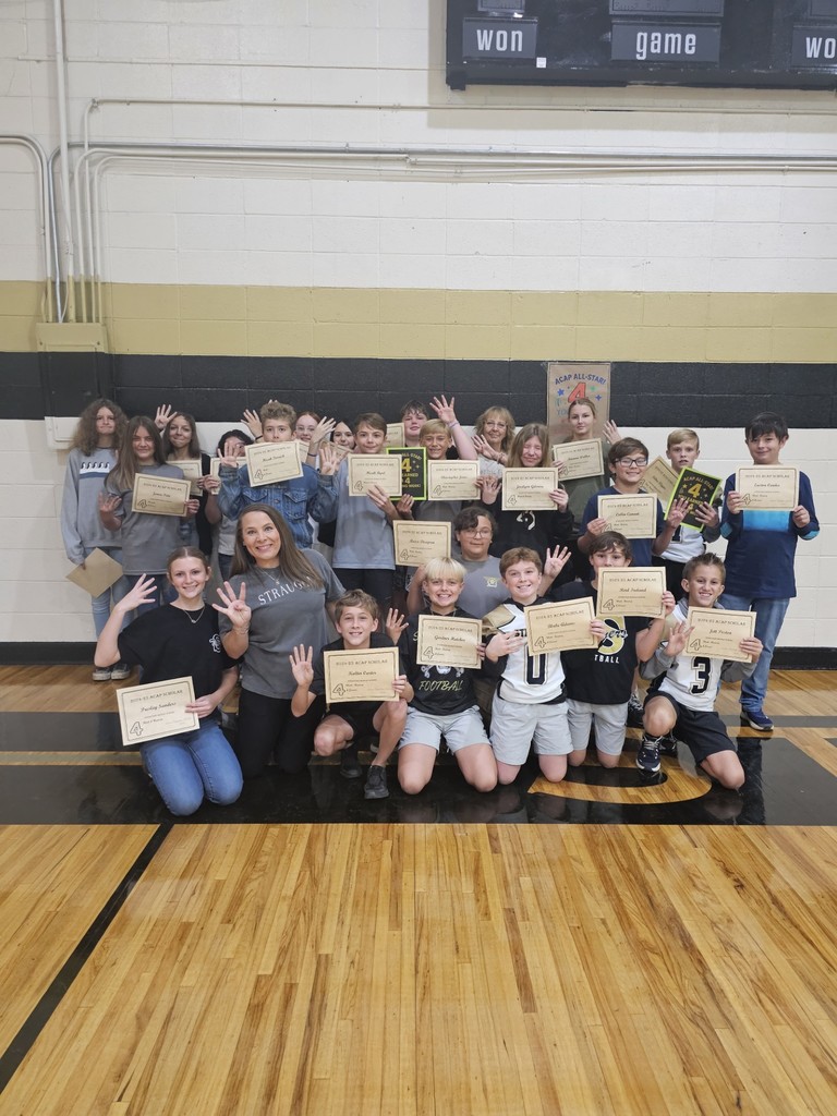 Students who made 4's on the ACAP.