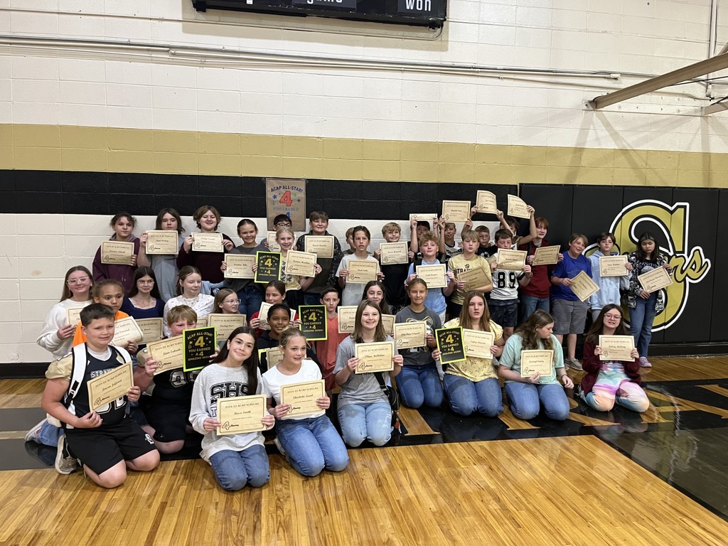 Students who made 4's on the ACAP.