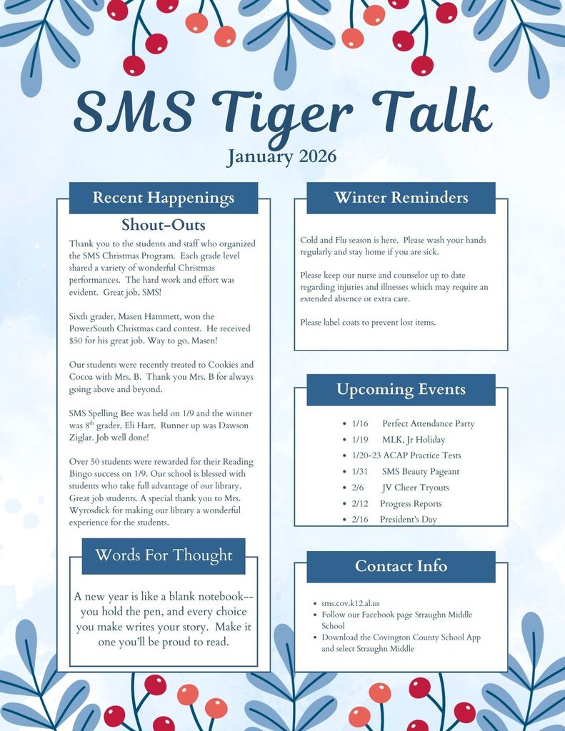 January Tiger Talk
