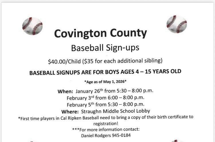 baseball sign ups