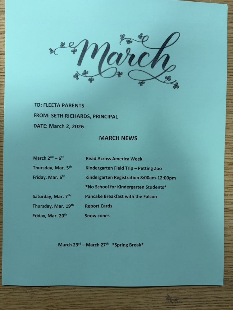 March Info