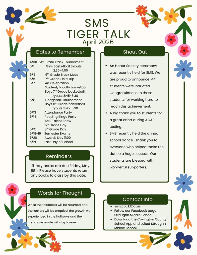 April Tiger Talk