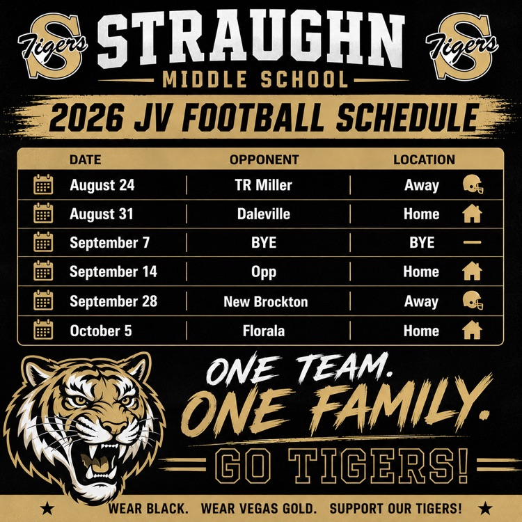 JV Football Schedule