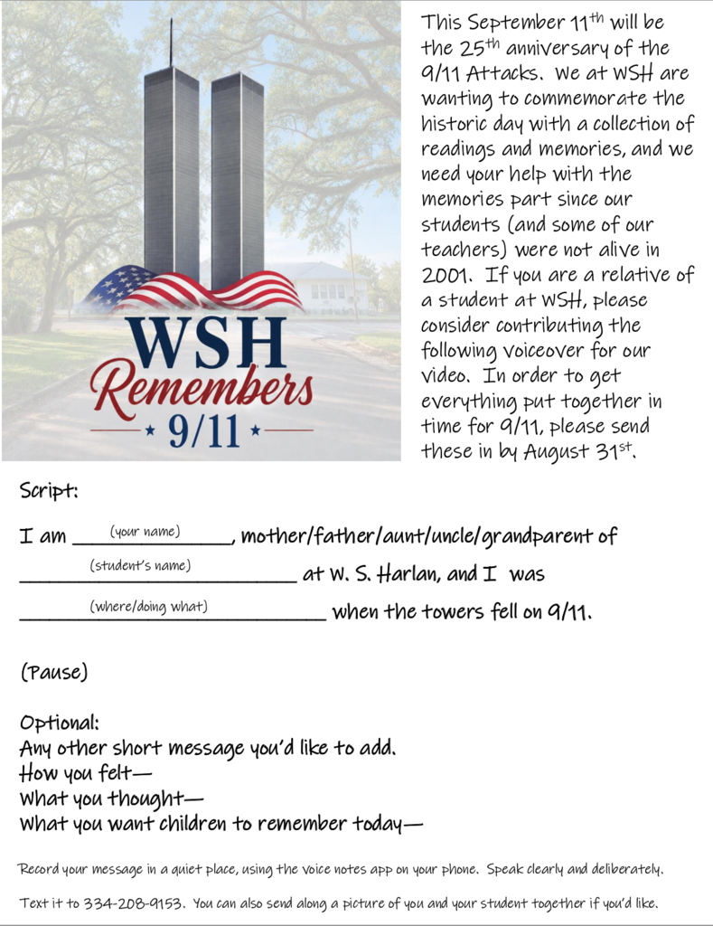 WSH Remembers 9/11