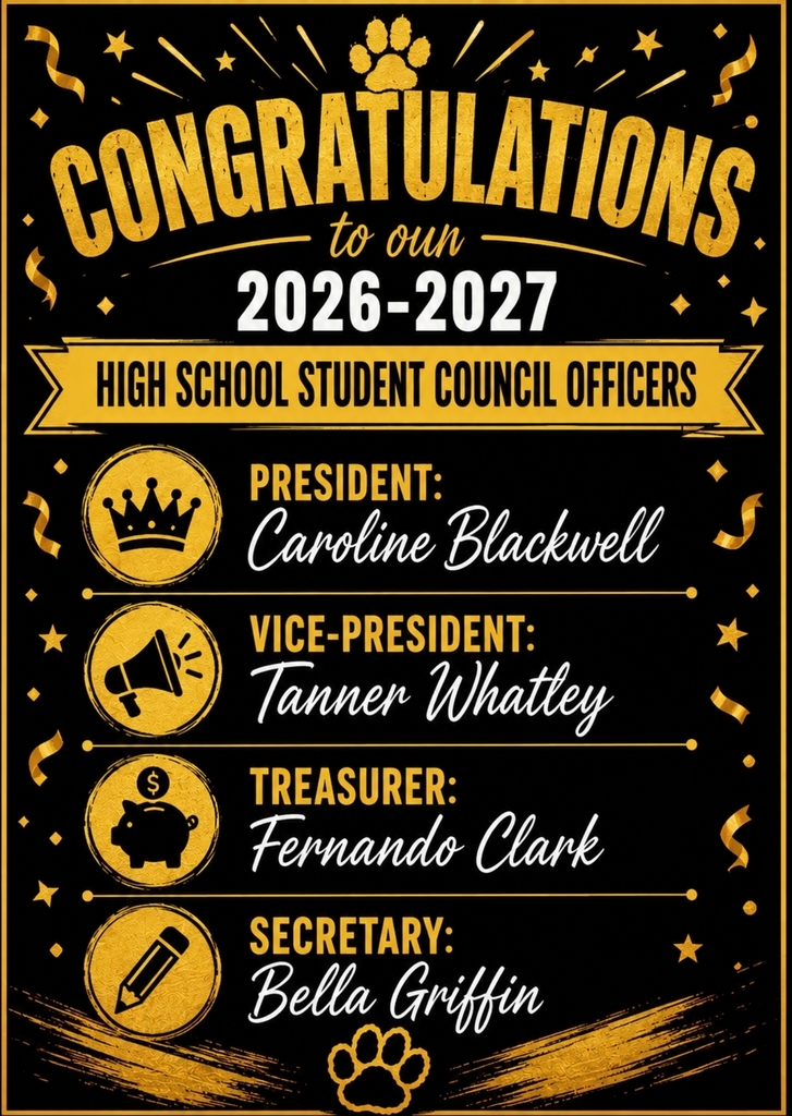 2026-2027 High School Student Council Officers