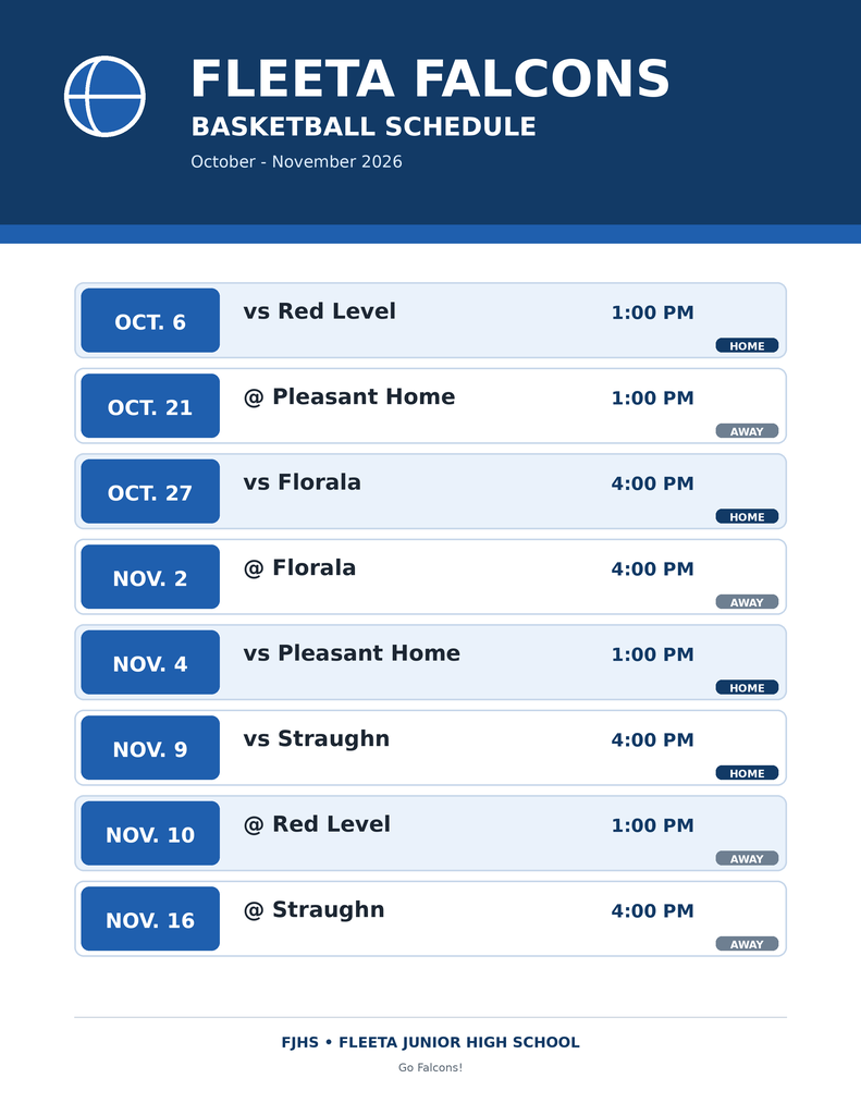basketball schedule
