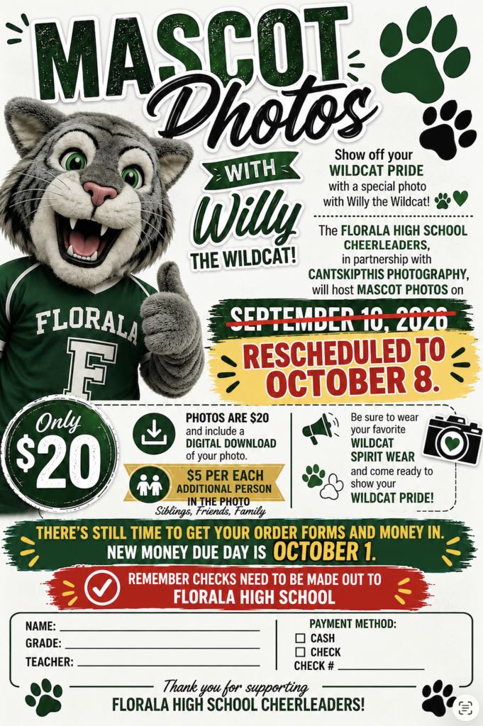 Mascot pictures postponed.