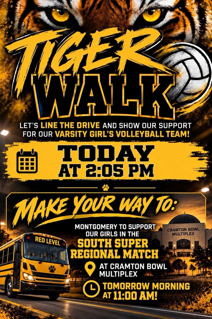 Varsity Volleyball Tiger Walk