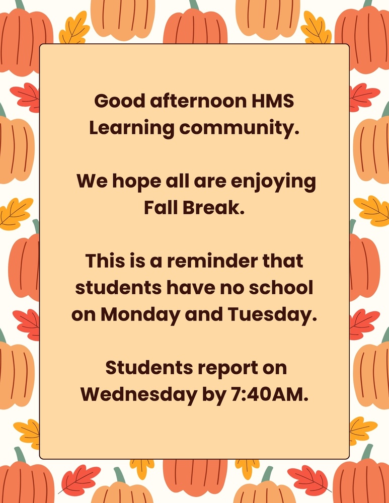 Fall Break flyer