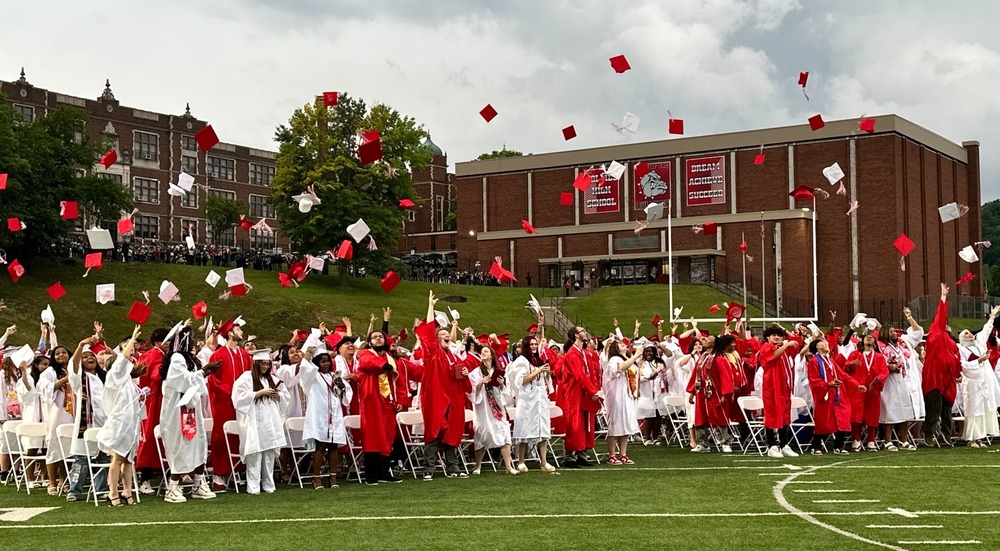 graduation cap toss