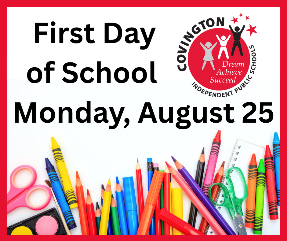 Graphic about the first day of school